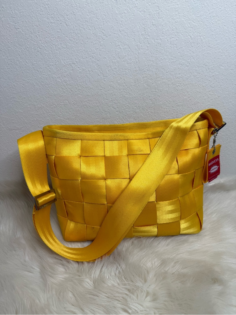 Rare HARVEY’S Original Seatbelt Bag Convertible Large Tote - Buttercup Yellow